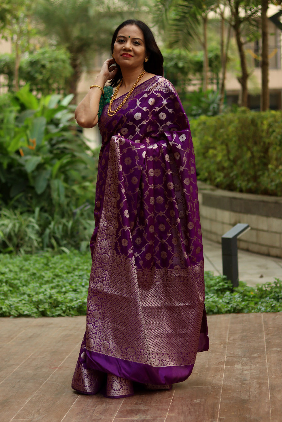 Govardhan Puja (Semi Georgette)