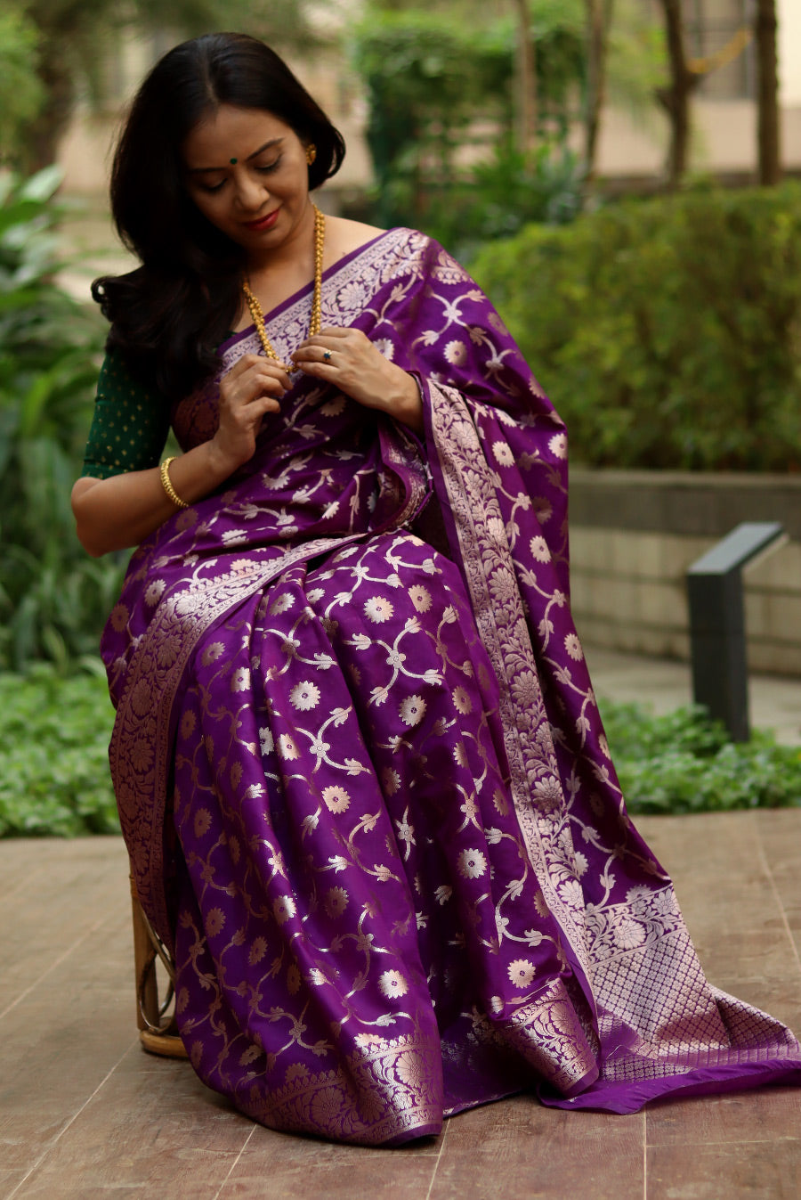 Ashtami (Semi Georgette)