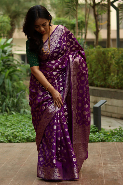 Ashtami (Semi Georgette)