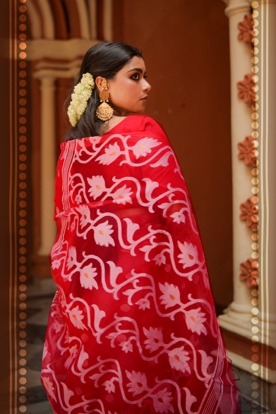 Pujo red (Muslin)