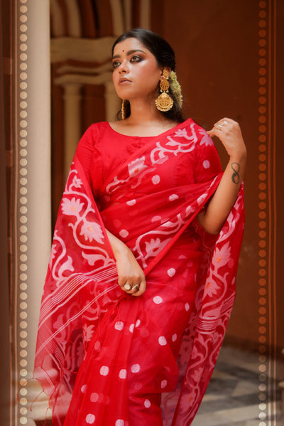 Pujo red (Muslin)