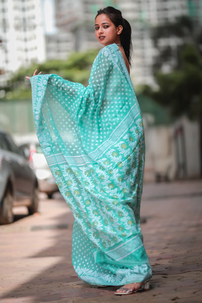 Sea green Deliya (Muslin)