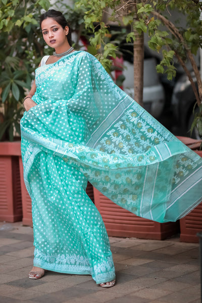 Sea green Deliya (Muslin)