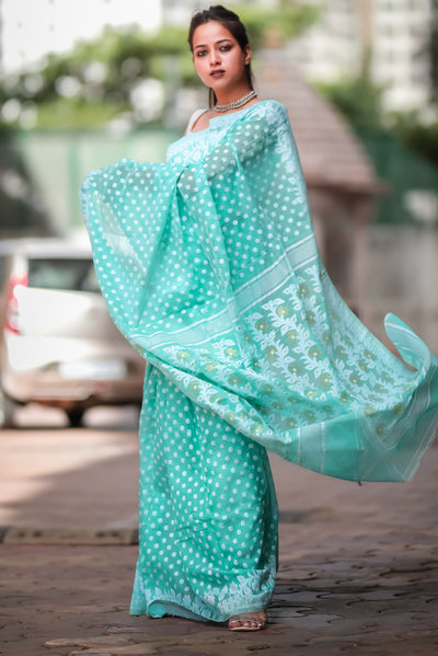 Sea green Deliya (Muslin)